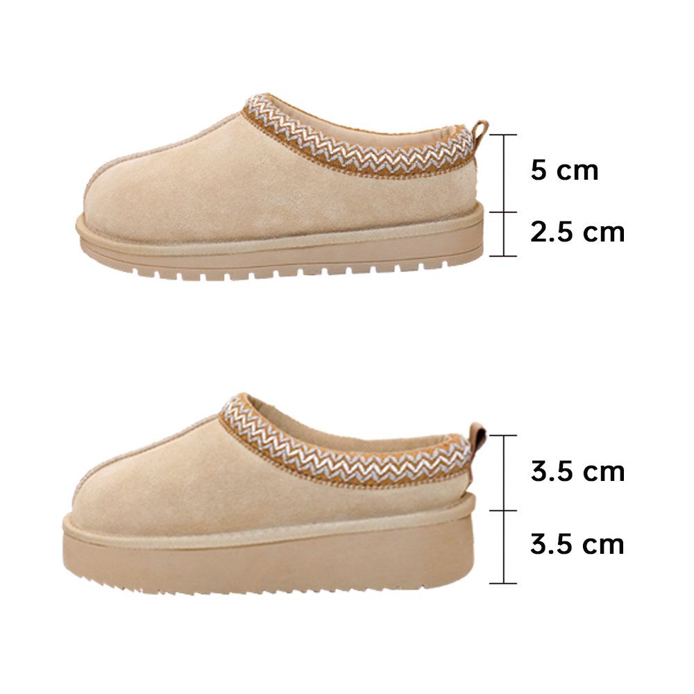 Ceenqo | Suede Braided Fluffy Slippers