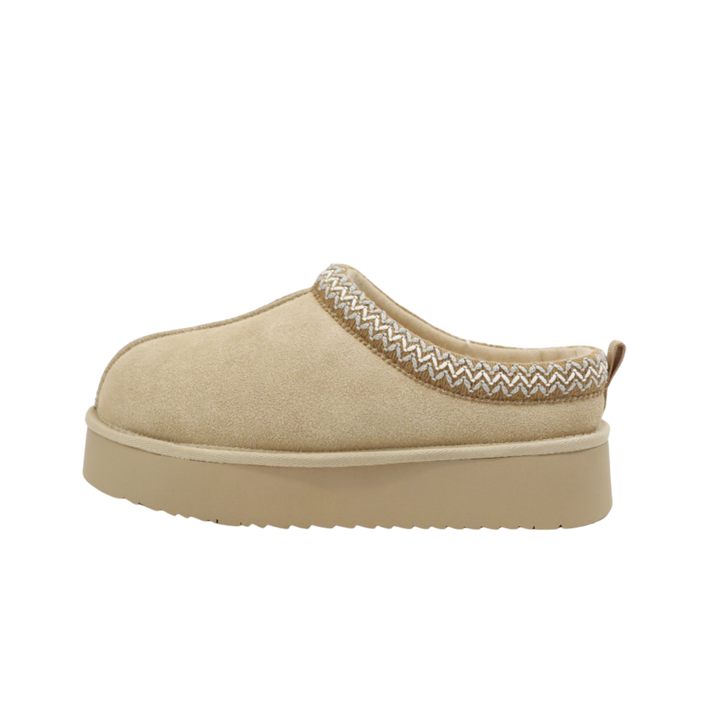 Ceenqo | Suede Braided Fluffy Slippers
