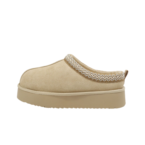 Ceenqo | Suede Braided Fluffy Slippers