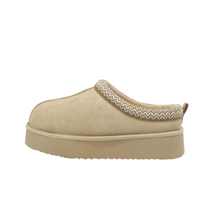 Ceenqo | Suede Braided Fluffy Slippers