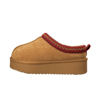 Ceenqo | Suede Braided Fluffy Slippers