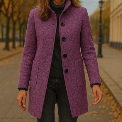 Ceenqo®| Damesjas met Hoge Kraag